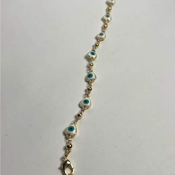 14k goldfilled evil eye bracelet - Picture 4 of 4